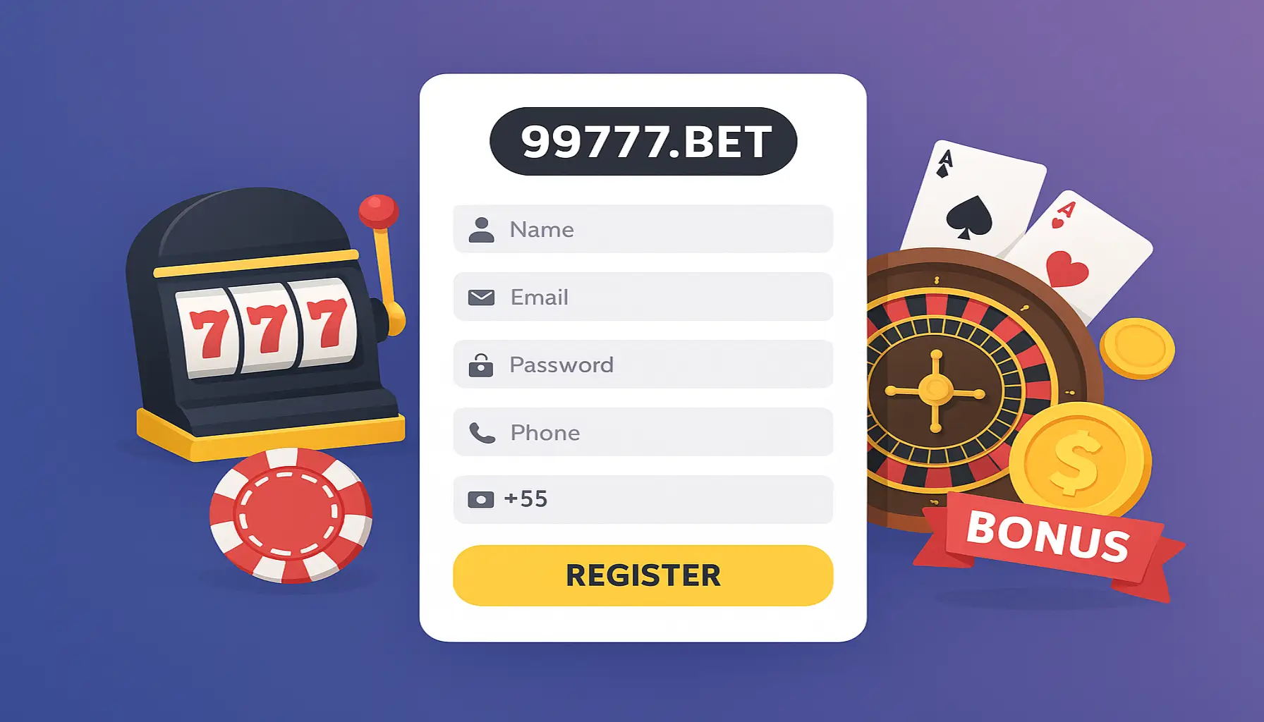 Não Perca tempo, o rRgistro na site 99777.BET